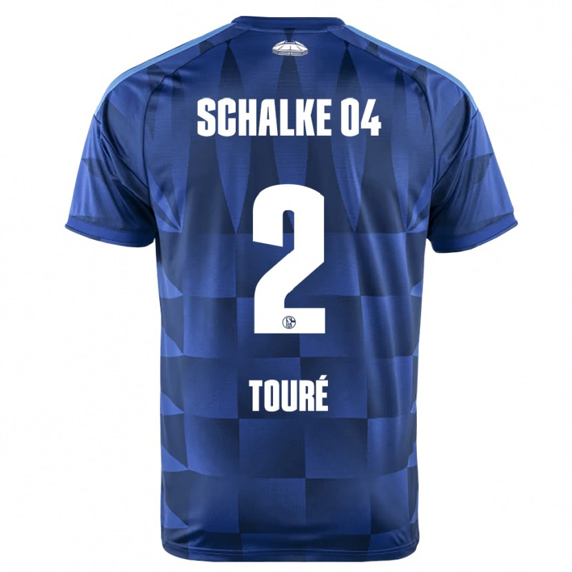 Danxen Damen Tidiane Touré #2 Dunkelblau Gelb Weiß Heimtrikot Trikot 2026/27 T-Shirt