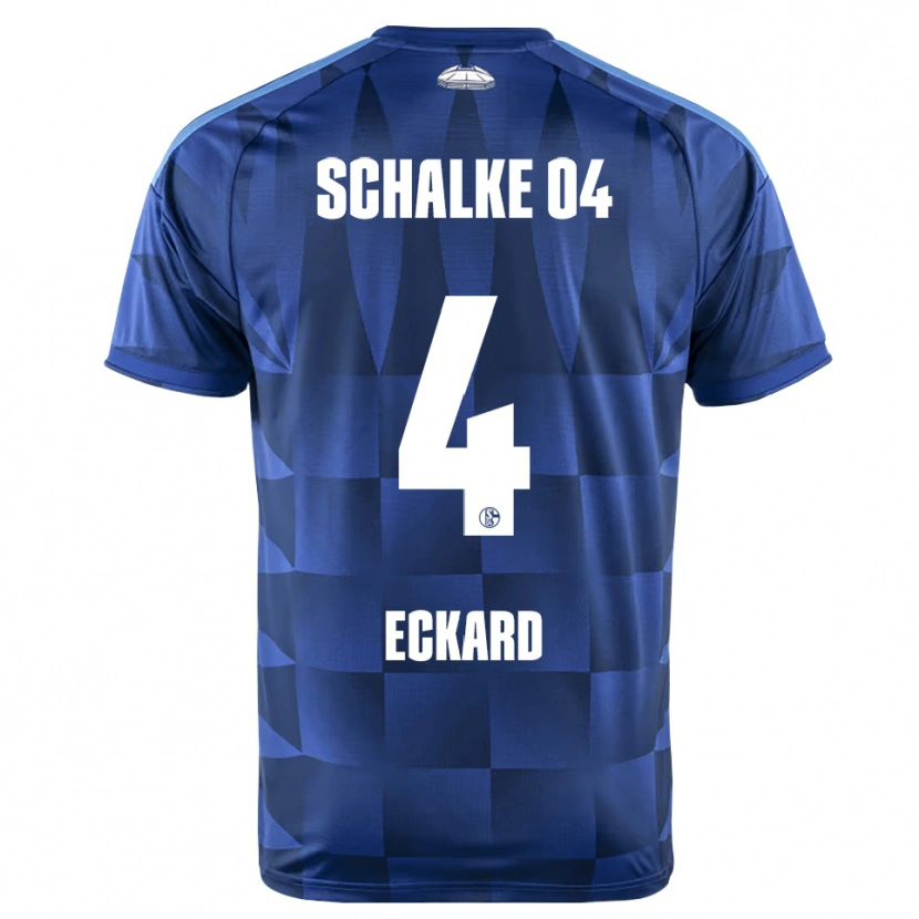 Danxen Damen Jonas Eckard #4 Dunkelblau Gelb Weiß Heimtrikot Trikot 2026/27 T-Shirt