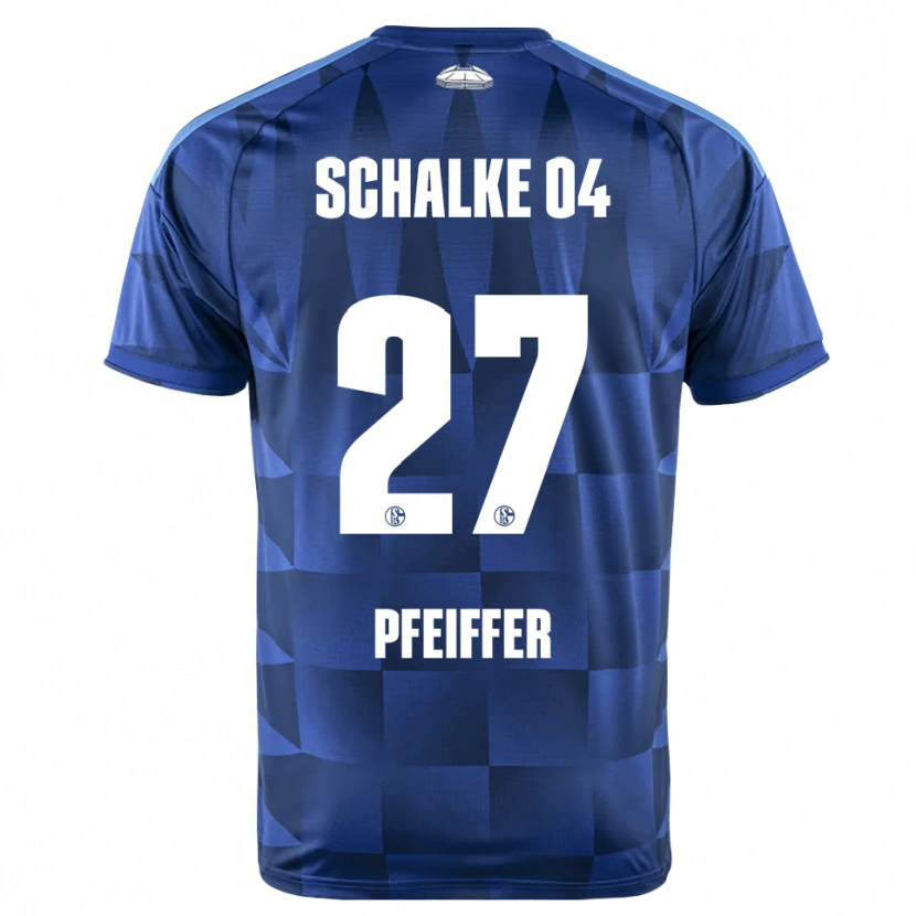 Danxen Damen Tim Pfeiffer #27 Dunkelblau Gelb Weiß Heimtrikot Trikot 2026/27 T-Shirt