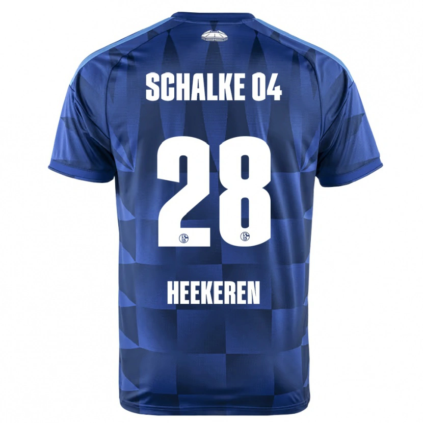 Danxen Damen Justin Heekeren #28 Dunkelblau Gelb Weiß Heimtrikot Trikot 2026/27 T-Shirt
