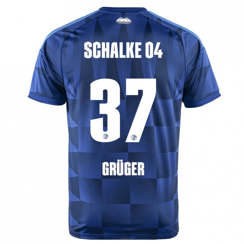 Danxen Damen Max Grüger #37 Dunkelblau Gelb Weiß Heimtrikot Trikot 2026/27 T-Shirt
