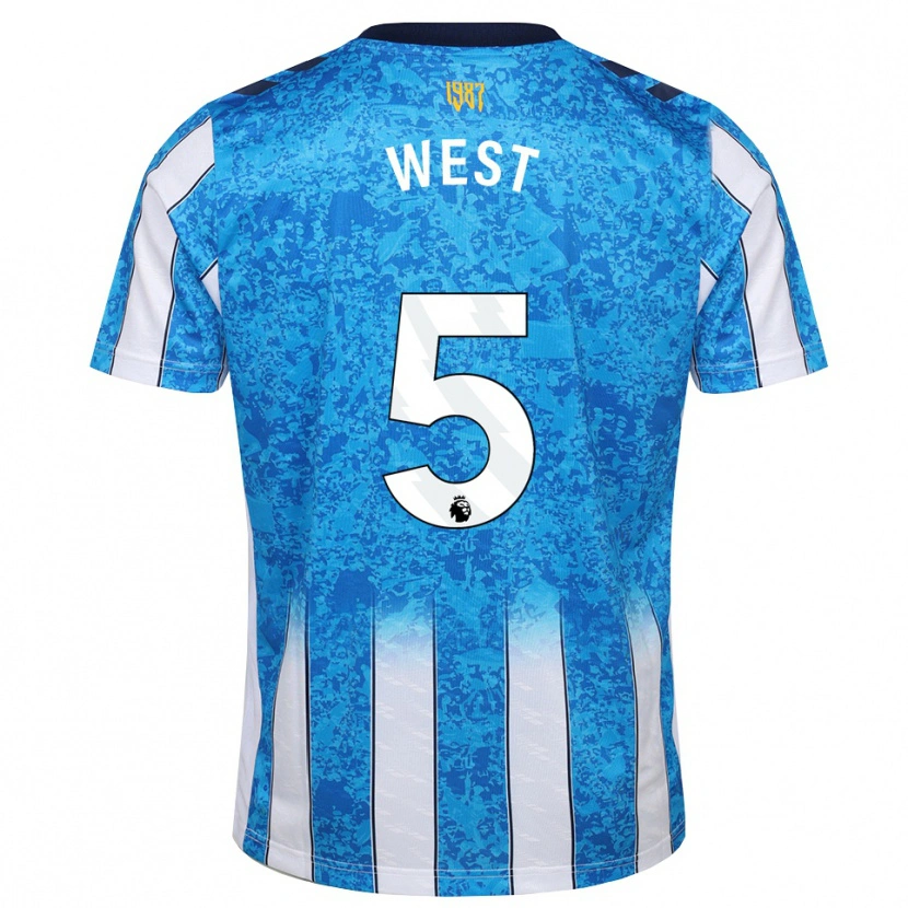 Danxen Damen Devon West #5 Weiß Blau Orange Heimtrikot Trikot 2026/27 T-Shirt