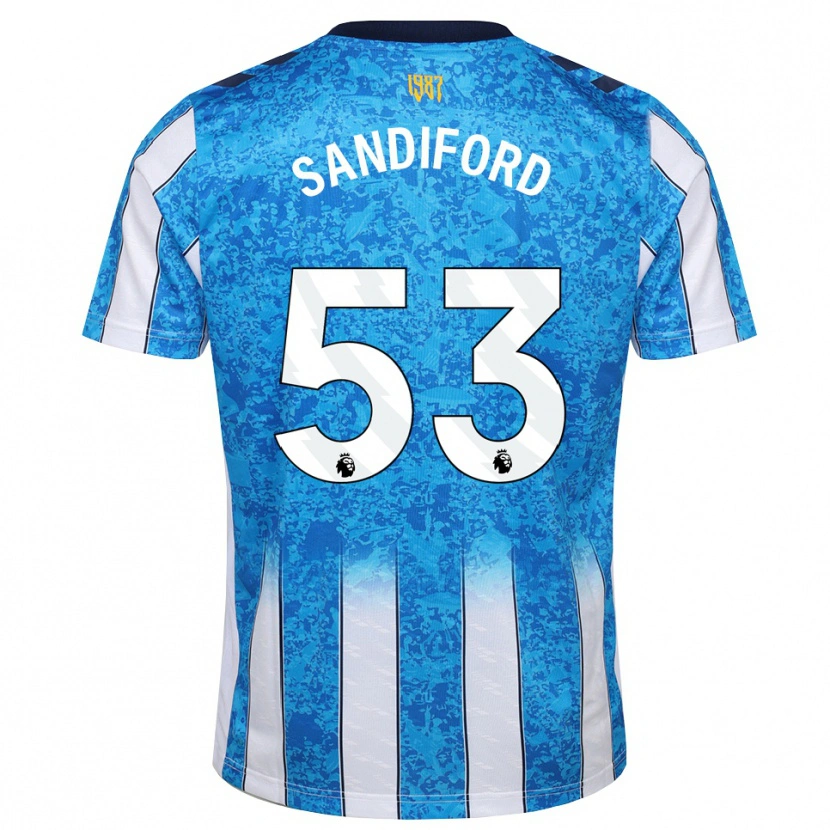 Danxen Damen Greg Sandiford #53 Weiß Blau Orange Heimtrikot Trikot 2026/27 T-Shirt