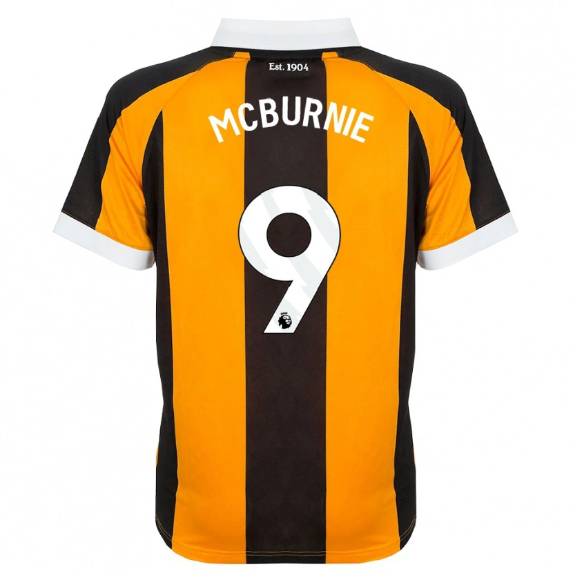 Danxen Damen Oli Mcburnie #9 Orange Schwarz Weiß Heimtrikot Trikot 2026/27 T-Shirt