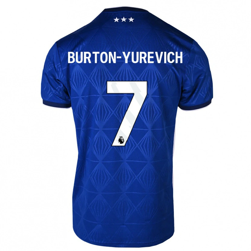 Danxen Damen Roman Burton-Yurevich #7 Mittelblau Weiß Rot Heimtrikot Trikot 2026/27 T-Shirt