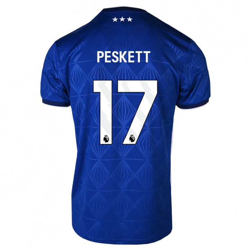 Danxen Damen Sophie Peskett #17 Mittelblau Weiß Rot Heimtrikot Trikot 2026/27 T-Shirt
