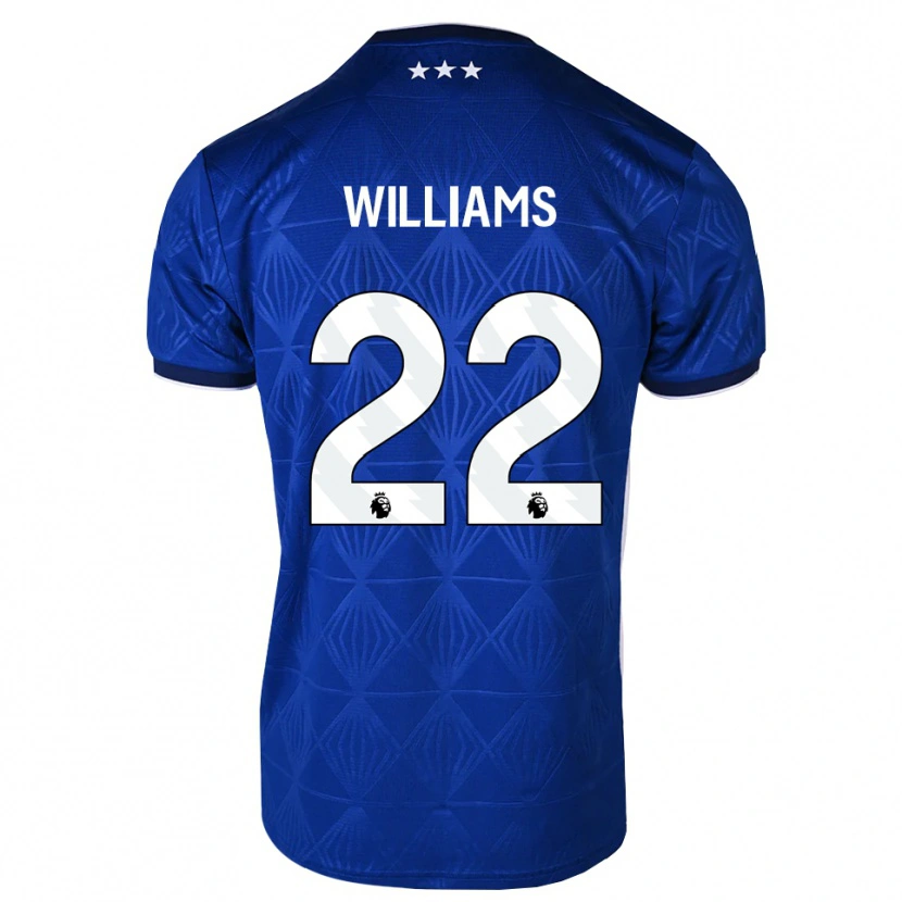 Danxen Damen Evie Williams #22 Mittelblau Weiß Rot Heimtrikot Trikot 2026/27 T-Shirt