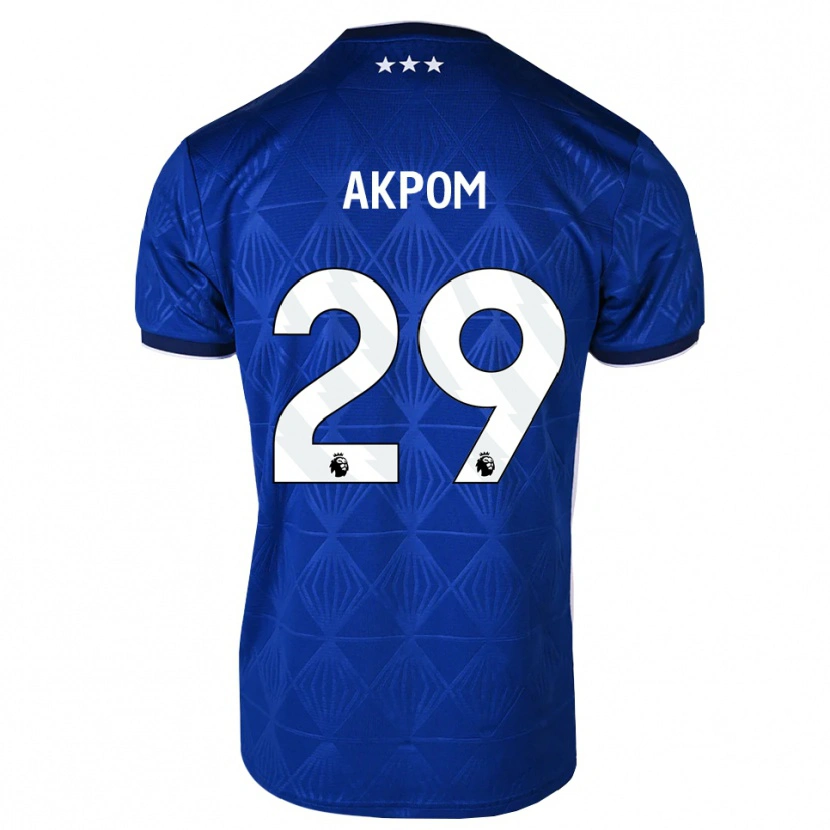 Danxen Damen Chuba Akpom #29 Mittelblau Weiß Rot Heimtrikot Trikot 2026/27 T-Shirt