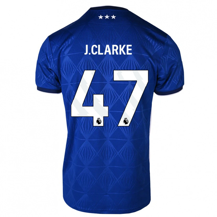 Danxen Damen Jack Clarke #47 Mittelblau Weiß Rot Heimtrikot Trikot 2026/27 T-Shirt