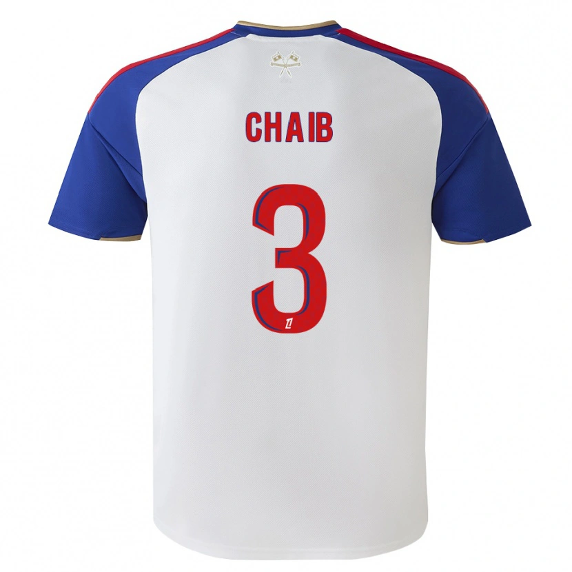 Danxen Damen Yacine Chaib #3 Königsblau Rot Weiß Heimtrikot Trikot 2026/27 T-Shirt