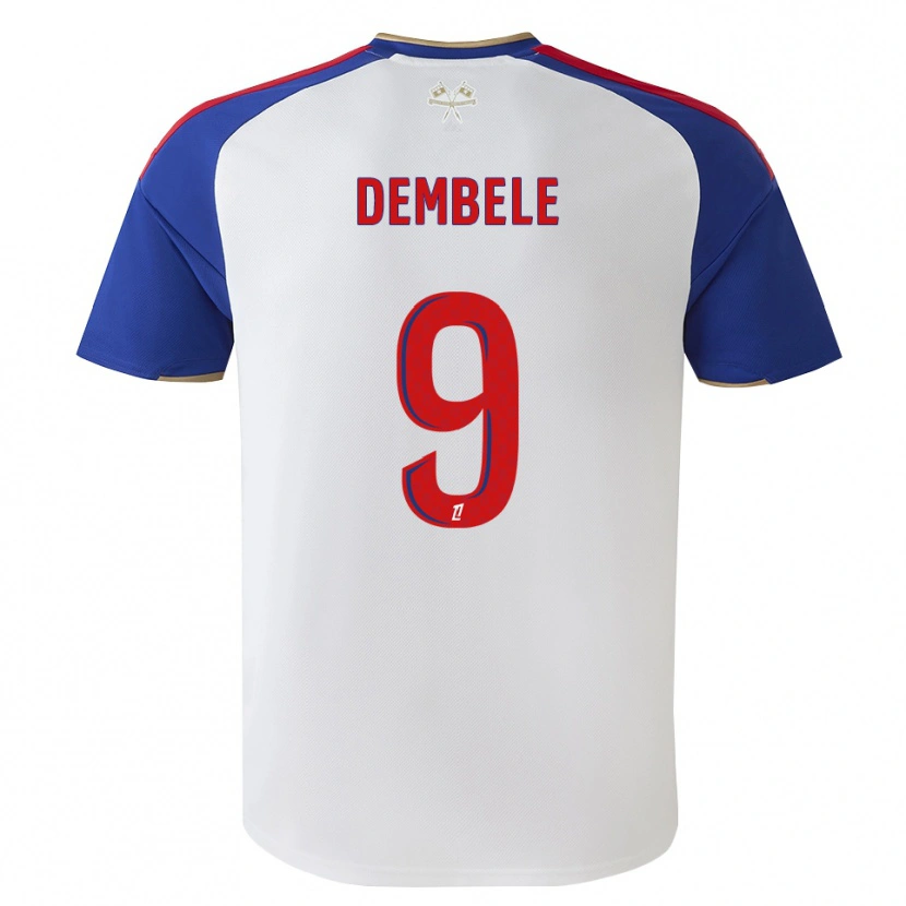 Danxen Damen Moussa Dembele #9 Königsblau Rot Weiß Heimtrikot Trikot 2026/27 T-Shirt