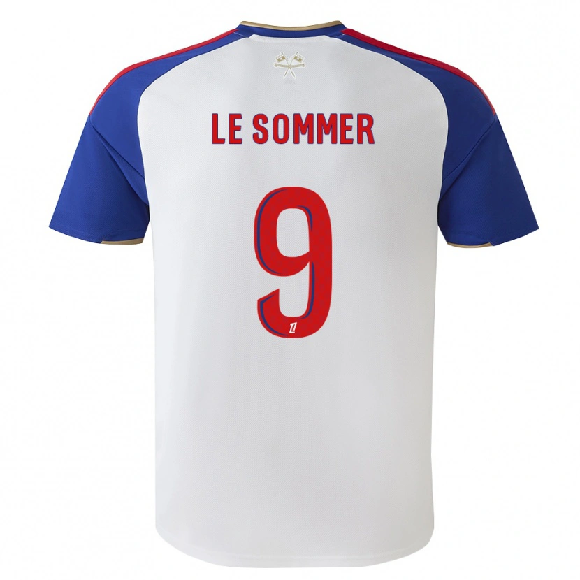 Danxen Damen Eugenie Le Sommer #9 Königsblau Rot Weiß Heimtrikot Trikot 2026/27 T-Shirt