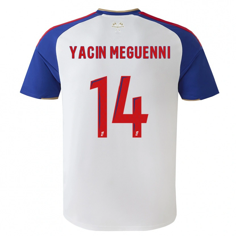 Danxen Damen Mohamed Yacin Meguenni #14 Königsblau Rot Weiß Heimtrikot Trikot 2026/27 T-Shirt
