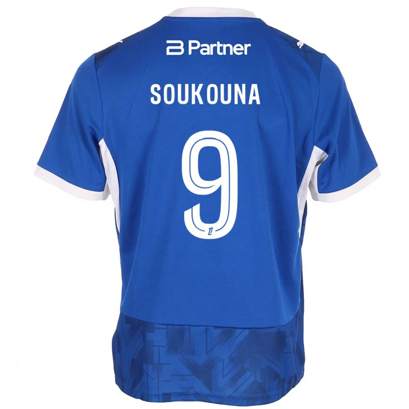 Danxen Damen Idrissa Soukouna #9 Mittelblau Weiß Heimtrikot Trikot 2026/27 T-Shirt
