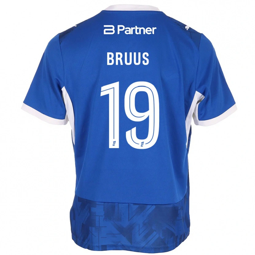 Danxen Damen Andreas Bruus #19 Mittelblau Weiß Heimtrikot Trikot 2026/27 T-Shirt