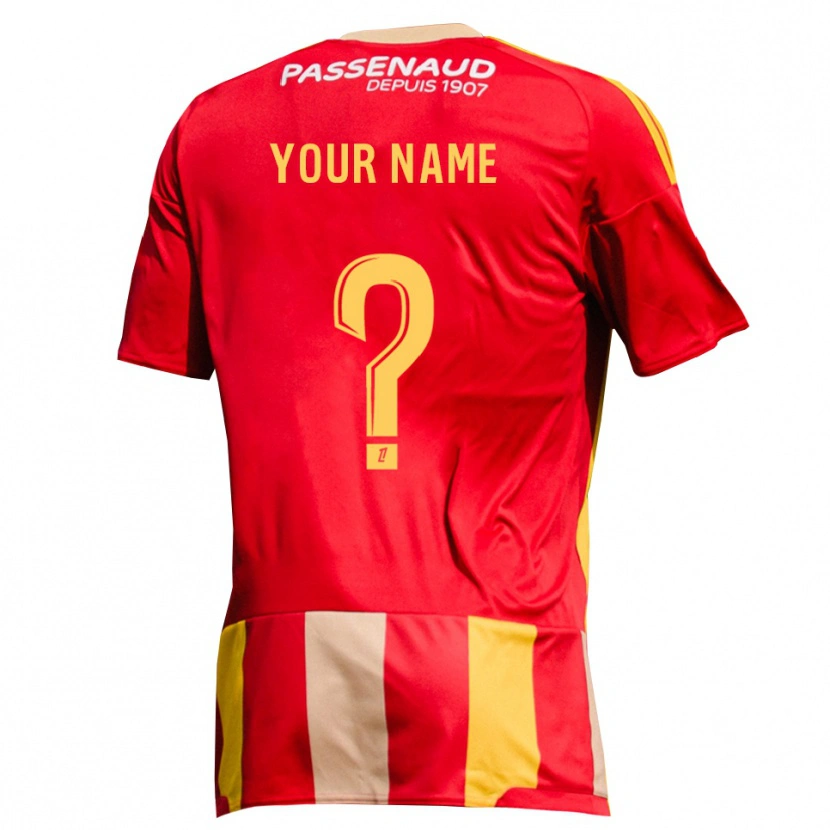 Danxen Damen Ihren Namen #0 Rot Gelb Grün Heimtrikot Trikot 2026/27 T-Shirt