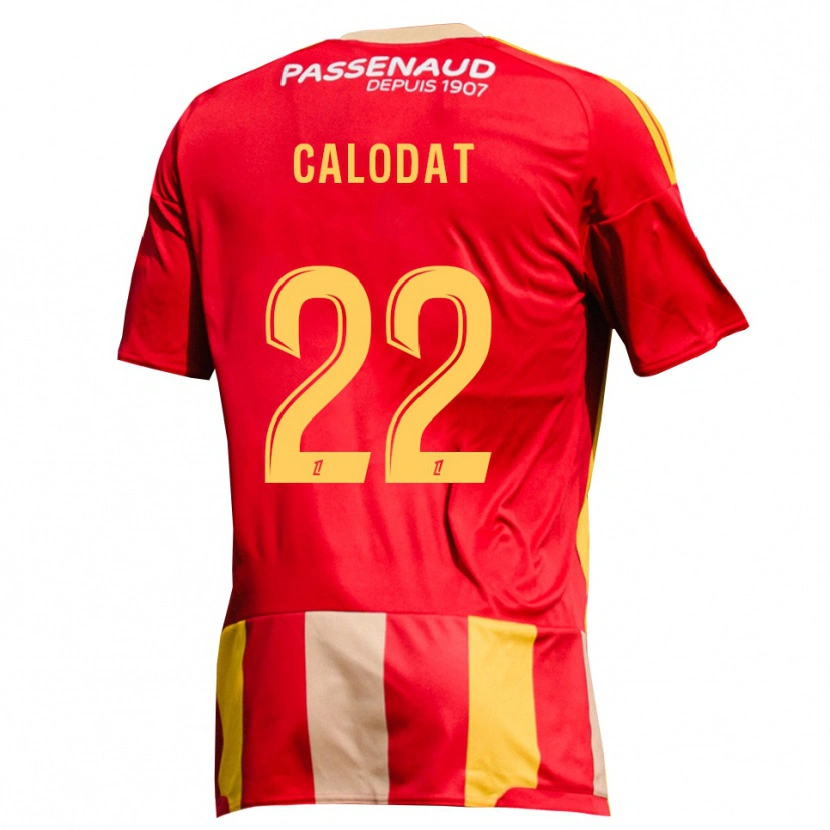 Danxen Damen Lucas Calodat #22 Rot Gelb Grün Heimtrikot Trikot 2026/27 T-Shirt