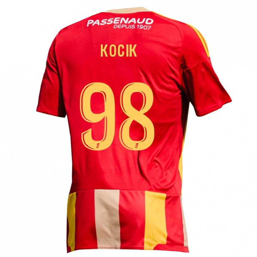 Danxen Damen Nicolas Kocik #98 Rot Gelb Grün Heimtrikot Trikot 2026/27 T-Shirt