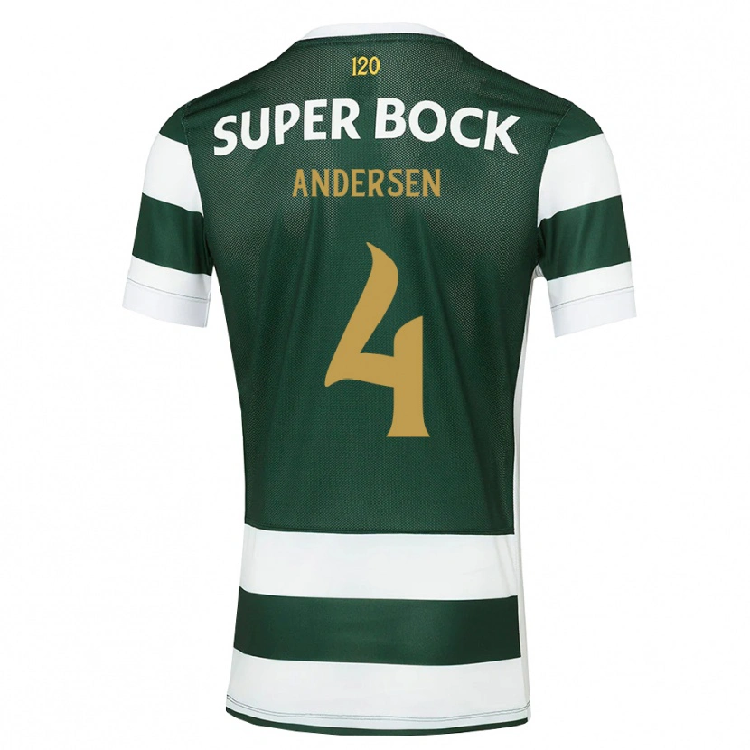 Danxen Damen Silas Andersen #4 Dunkelschiefergrau Weiß Heimtrikot Trikot 2026/27 T-Shirt