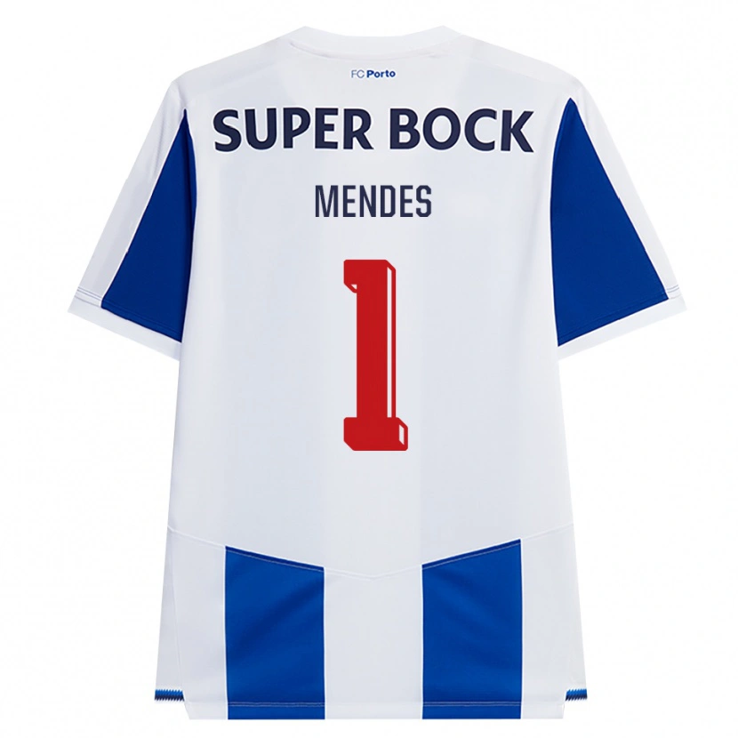 Danxen Damen Francisco Mendes #1 Blau Weiß Rot Heimtrikot Trikot 2026/27 T-Shirt