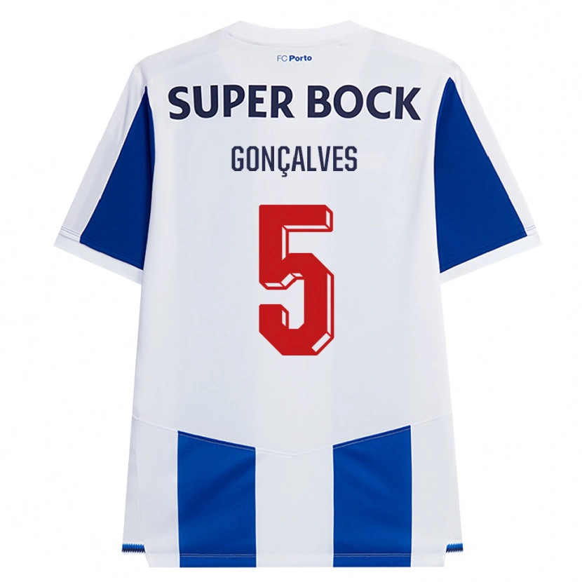 Danxen Damen Martim Gonçalves #5 Blau Weiß Rot Heimtrikot Trikot 2026/27 T-Shirt