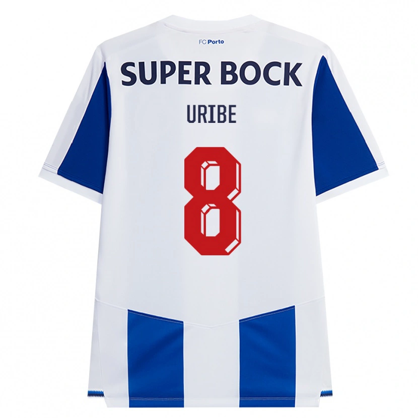 Danxen Damen Mateus Uribe #8 Blau Weiß Rot Heimtrikot Trikot 2026/27 T-Shirt