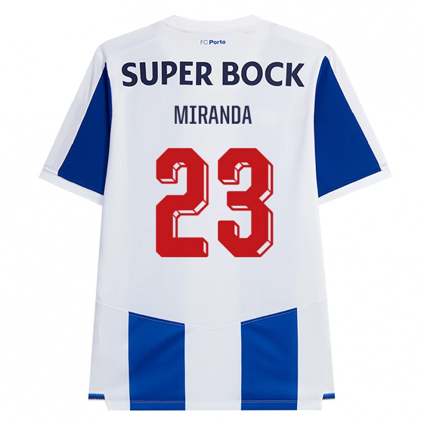 Danxen Damen João Miranda #23 Blau Weiß Rot Heimtrikot Trikot 2026/27 T-Shirt