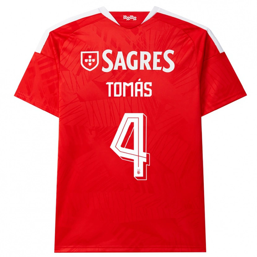 Danxen Damen Tomás Ferreira #4 Rot Weiß Gelb Heimtrikot Trikot 2026/27 T-Shirt