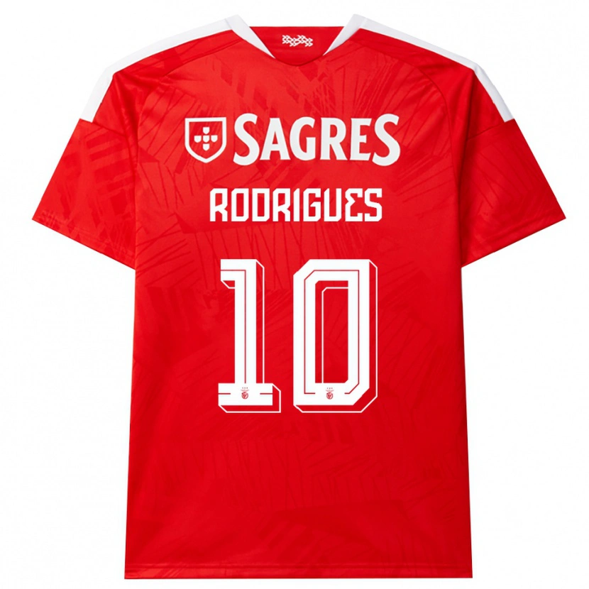 Danxen Damen Tiago Rodrigues #10 Rot Weiß Gelb Heimtrikot Trikot 2026/27 T-Shirt