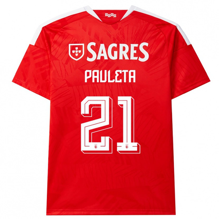 Danxen Damen Pauleta #21 Rot Weiß Gelb Heimtrikot Trikot 2026/27 T-Shirt