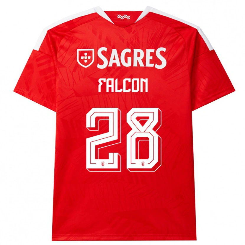 Danxen Damen Andrea Falcón #28 Rot Weiß Gelb Heimtrikot Trikot 2026/27 T-Shirt
