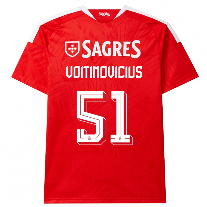 Danxen Damen Arnas Voitinovičius #51 Rot Weiß Gelb Heimtrikot Trikot 2026/27 T-Shirt