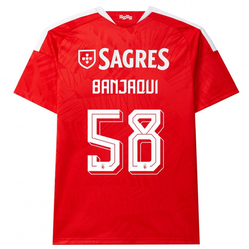 Danxen Damen Daniel Banjaqui #58 Rot Weiß Gelb Heimtrikot Trikot 2026/27 T-Shirt