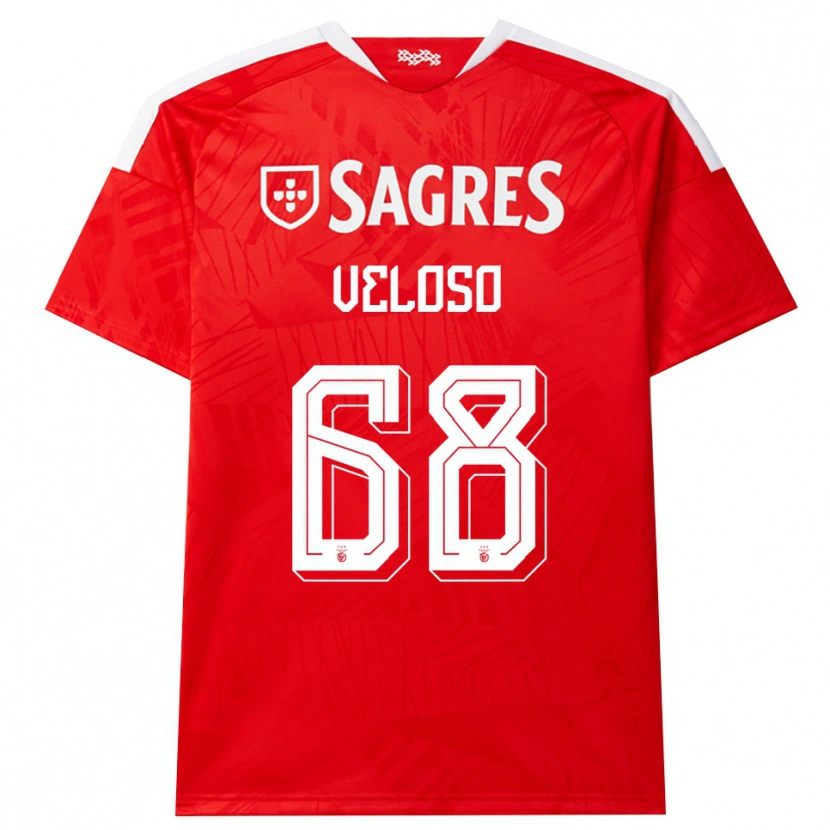 Danxen Damen João Veloso #68 Rot Weiß Gelb Heimtrikot Trikot 2026/27 T-Shirt