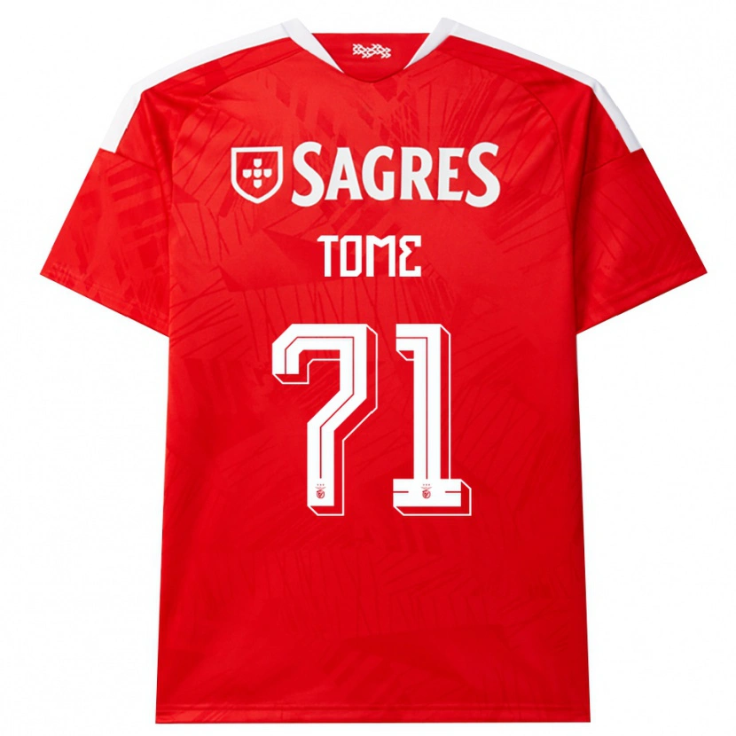 Danxen Damen Joao Tome #71 Rot Weiß Gelb Heimtrikot Trikot 2026/27 T-Shirt
