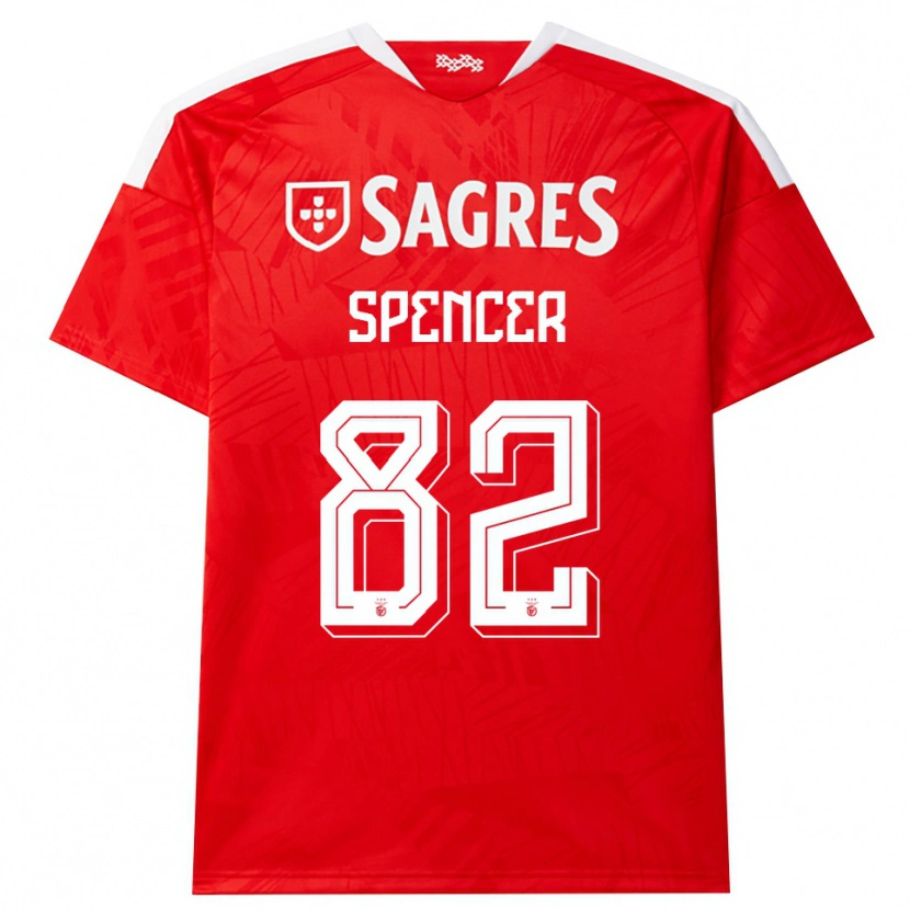 Danxen Damen Diogo Spencer #82 Rot Weiß Gelb Heimtrikot Trikot 2026/27 T-Shirt
