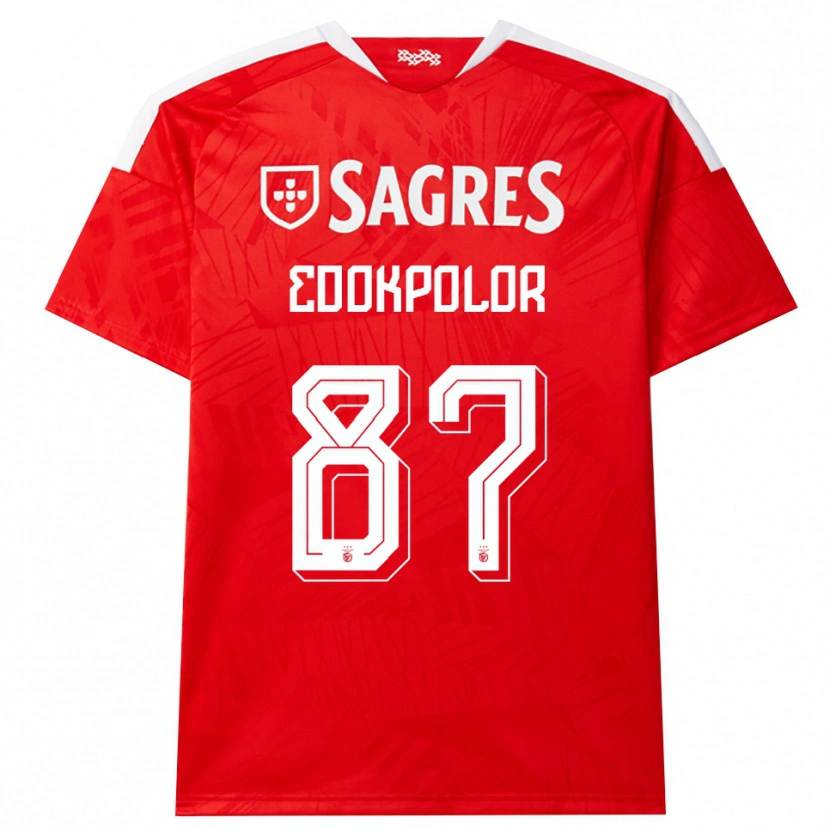 Danxen Damen Peter Edokpolor #87 Rot Weiß Gelb Heimtrikot Trikot 2026/27 T-Shirt