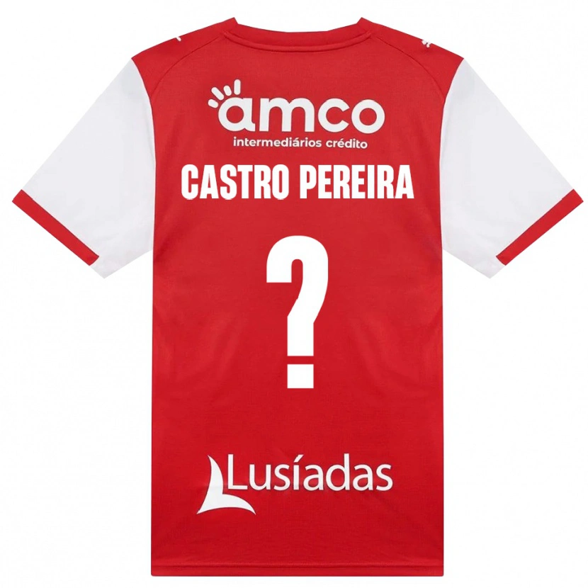 Danxen Damen Rodrigo Castro Pereira #0 Weiß Rot Schwarz Heimtrikot Trikot 2026/27 T-Shirt