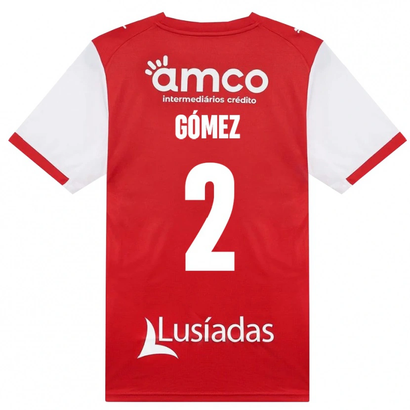 Danxen Damen Víctor Gómez #2 Weiß Rot Schwarz Heimtrikot Trikot 2026/27 T-Shirt