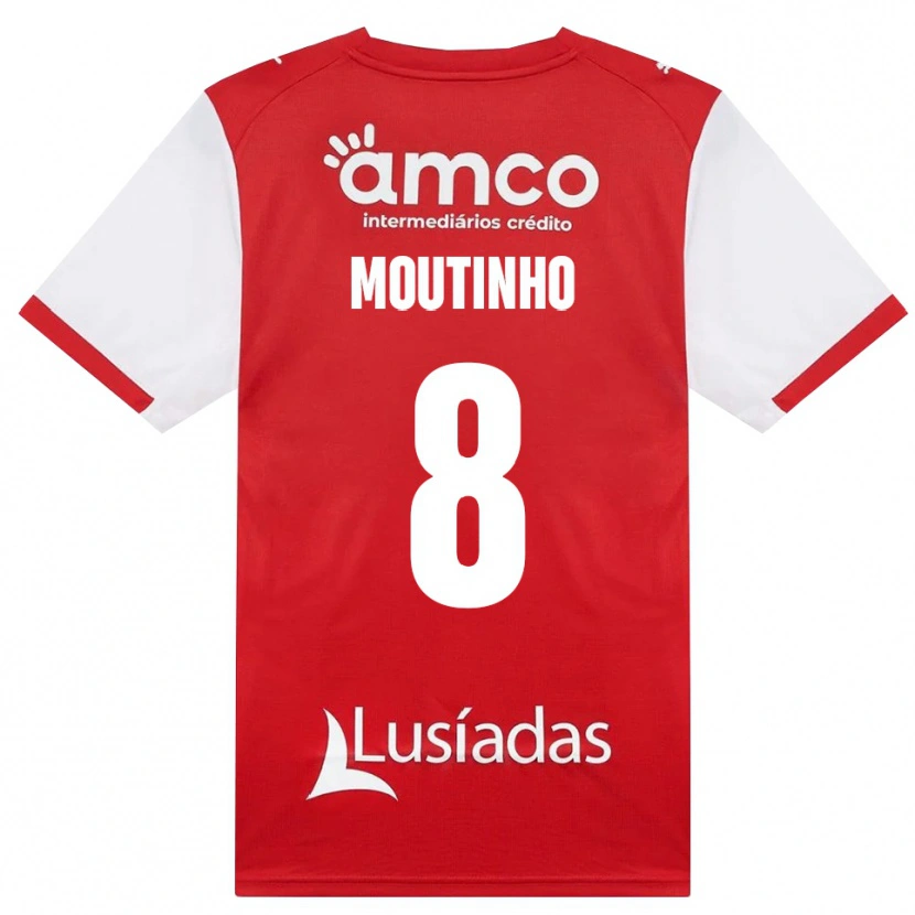 Danxen Damen João Moutinho #8 Weiß Rot Schwarz Heimtrikot Trikot 2026/27 T-Shirt