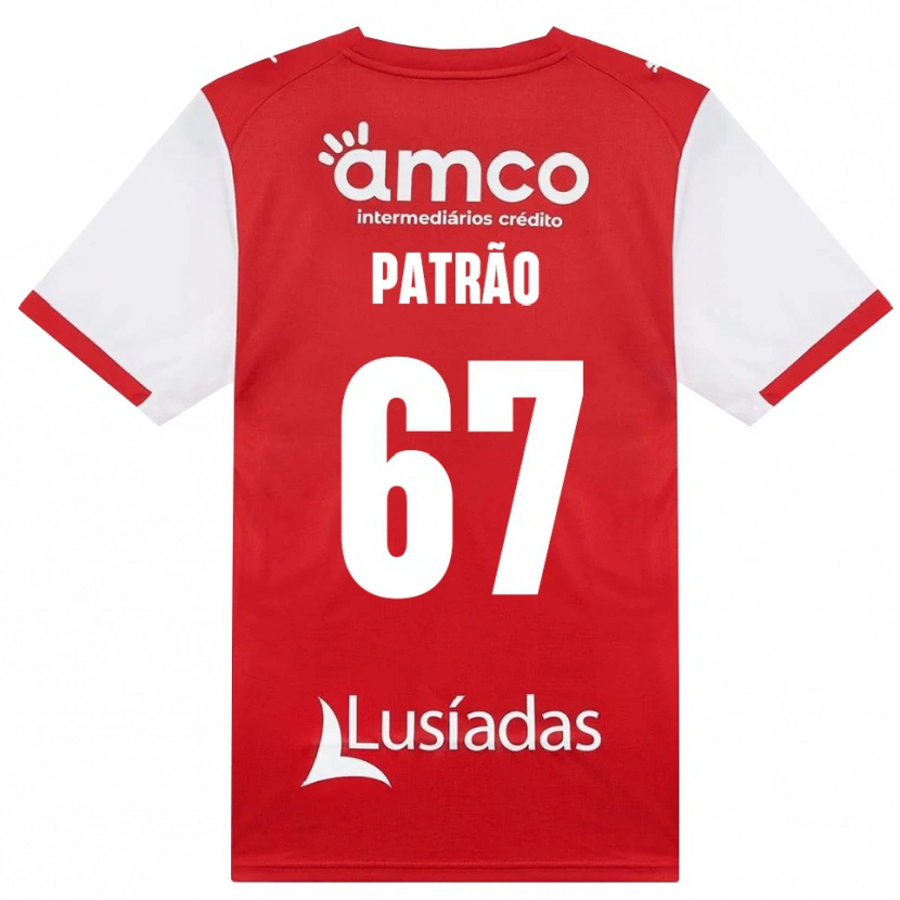 Danxen Damen Afonso Patrão #67 Weiß Rot Schwarz Heimtrikot Trikot 2026/27 T-Shirt