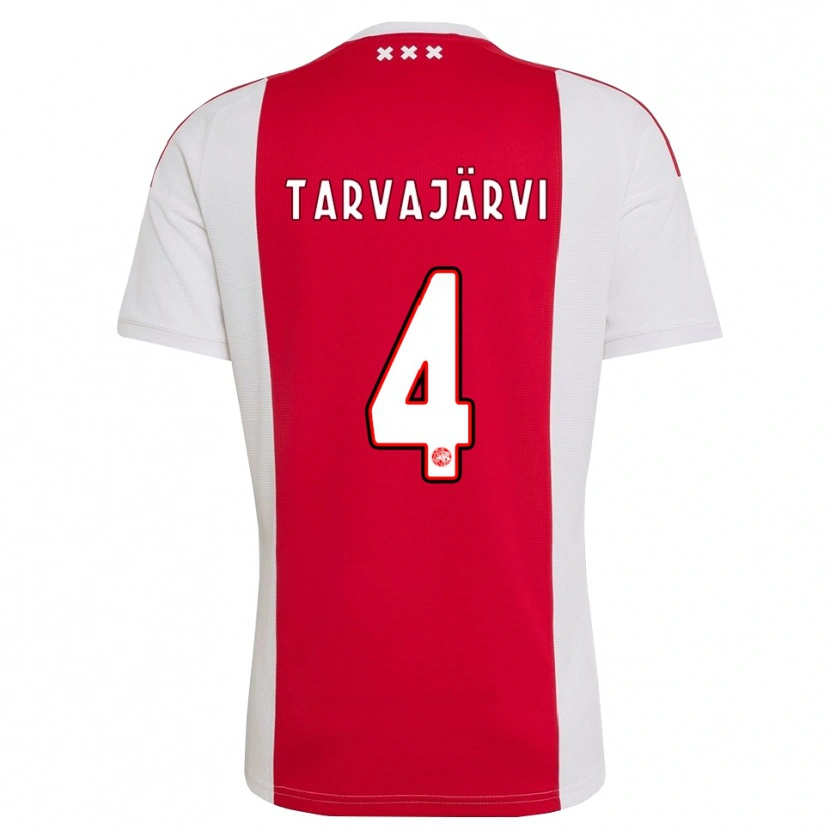Danxen Damen Niilo Tarvajärvi #4 Rot Weiß Gelb Heimtrikot Trikot 2026/27 T-Shirt