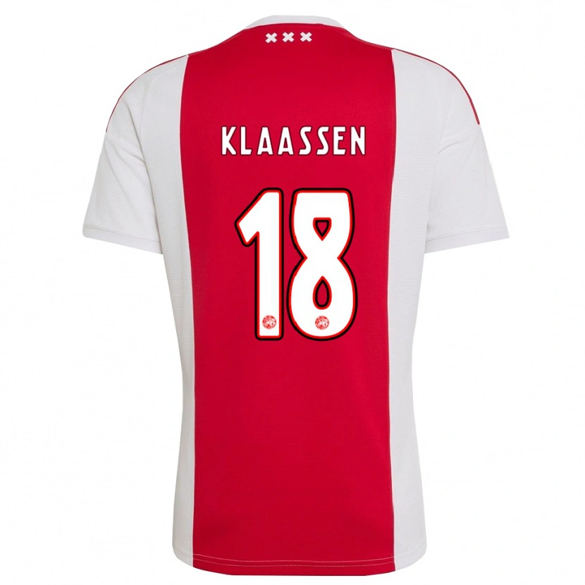 Danxen Damen Davy Klaassen #18 Rot Weiß Gelb Heimtrikot Trikot 2026/27 T-Shirt