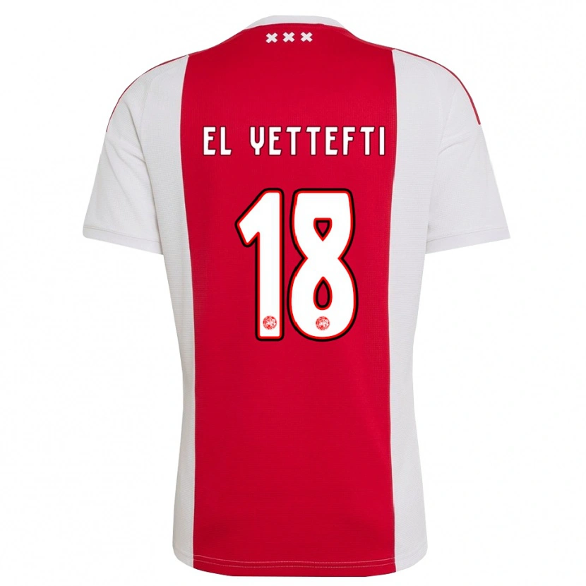 Danxen Damen Adil Amghar El Yettefti #18 Rot Weiß Gelb Heimtrikot Trikot 2026/27 T-Shirt