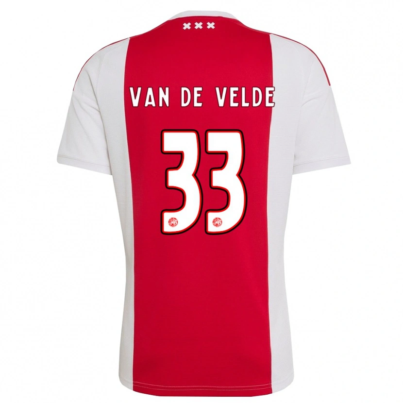 Danxen Damen Jonna Van De Velde #33 Rot Weiß Gelb Heimtrikot Trikot 2026/27 T-Shirt