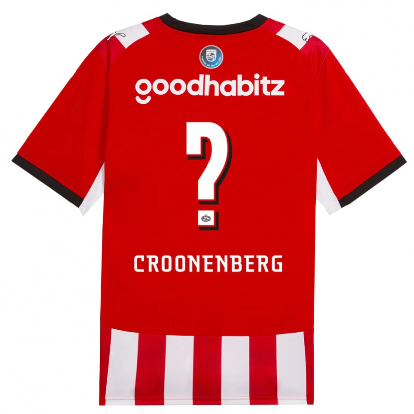 Danxen Damen Luca Croonenberg #0 Rot Weiß Schwarz Heimtrikot Trikot 2026/27 T-Shirt