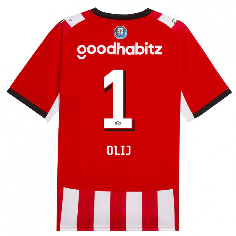 Danxen Damen Nick Olij #1 Rot Weiß Schwarz Heimtrikot Trikot 2026/27 T-Shirt