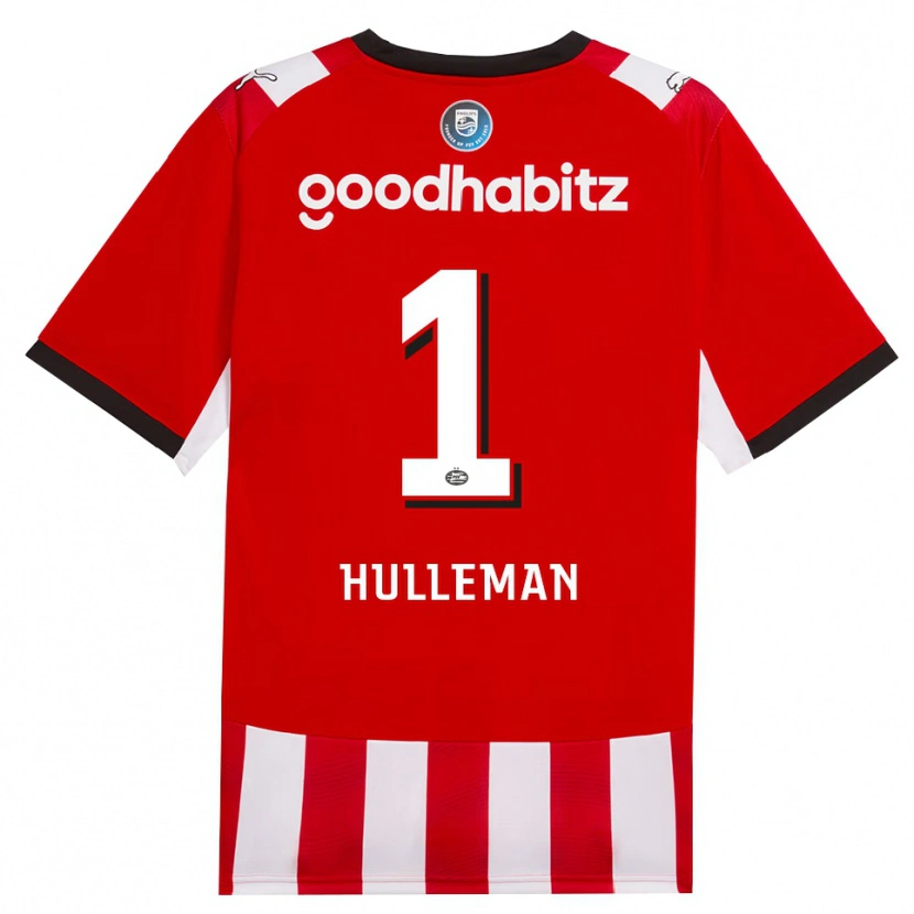Danxen Damen Daan Hulleman #1 Rot Weiß Schwarz Heimtrikot Trikot 2026/27 T-Shirt