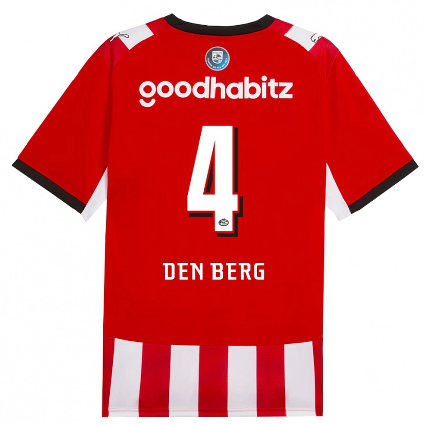 Danxen Damen Mandy Van Den Berg #4 Rot Weiß Schwarz Heimtrikot Trikot 2026/27 T-Shirt