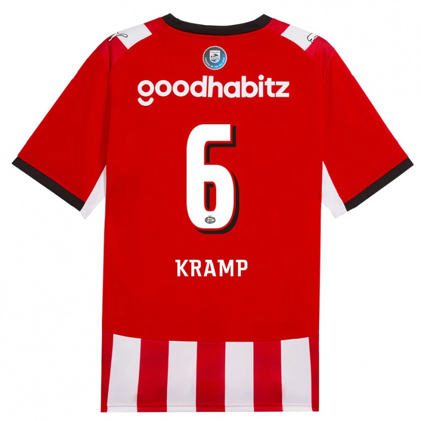 Danxen Damen Michael Kramp #6 Rot Weiß Schwarz Heimtrikot Trikot 2026/27 T-Shirt
